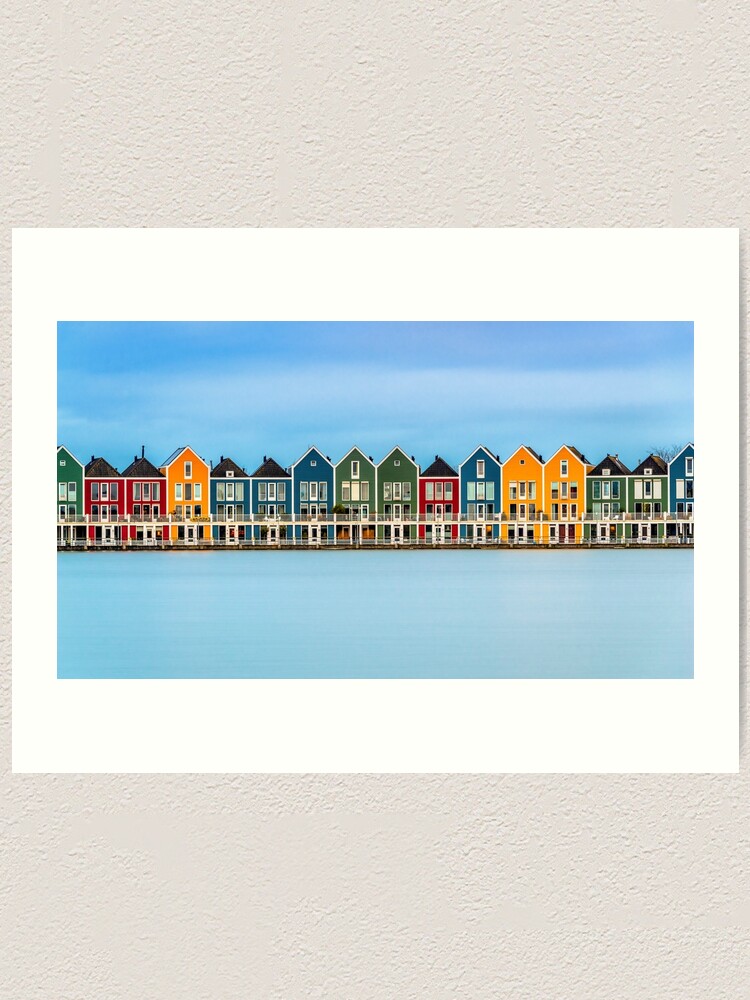Alternate view of Colorful Dutch Houses Art Print
