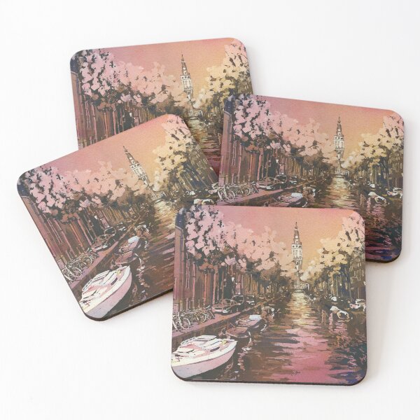 Item preview, Zeudekerk church rising over canals of medieval Amsterdam, Netherlands designed and sold by rfoxphoto.