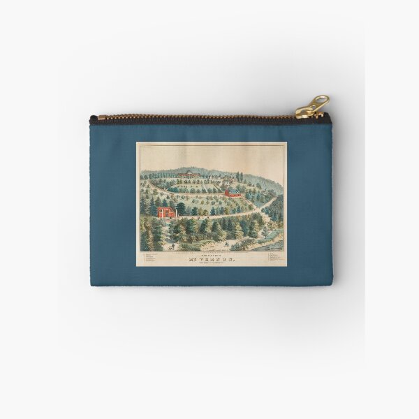Item preview, Antique Mt Vernon Bird's Eye View Print  designed and sold by FuzzyHoney.