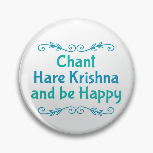 Item preview, Chant Hare Krishna and Be Happy designed and sold by Mandala108.
