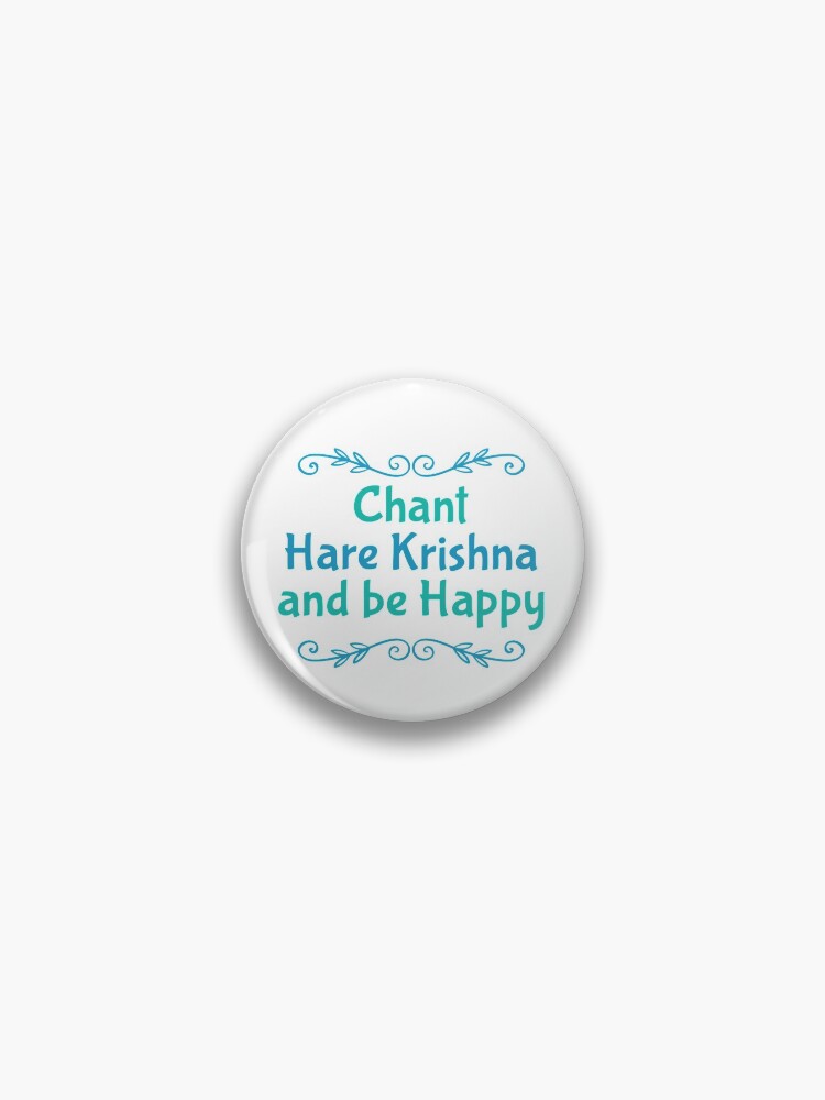 Hare Krishna Mahamantra Pin for Sale by Mandala108