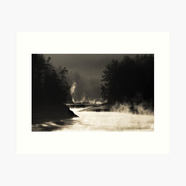 Rising Mist Just After Sunrise Art Print