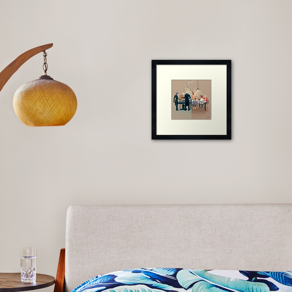 The Female Surgeon Framed Art Print