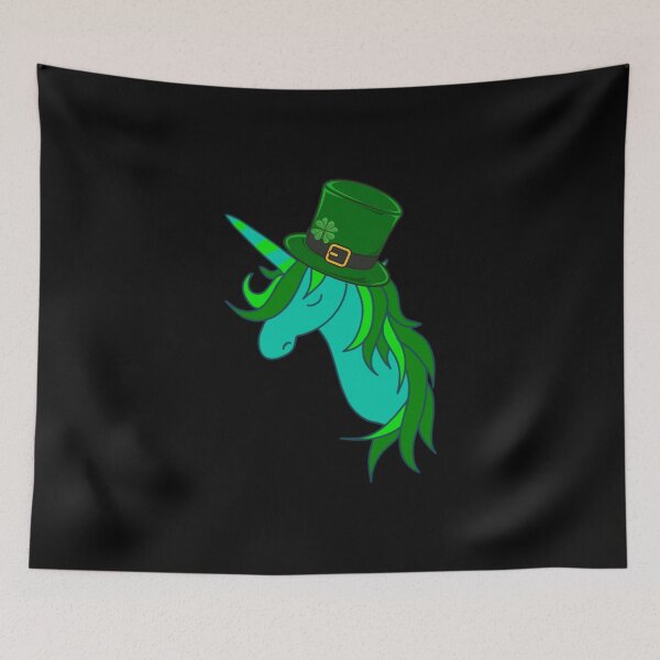 Item preview, Cute St Patrick's Day Unicorn - Unicorn Lovers print designed and sold by RedmonsDesigns.