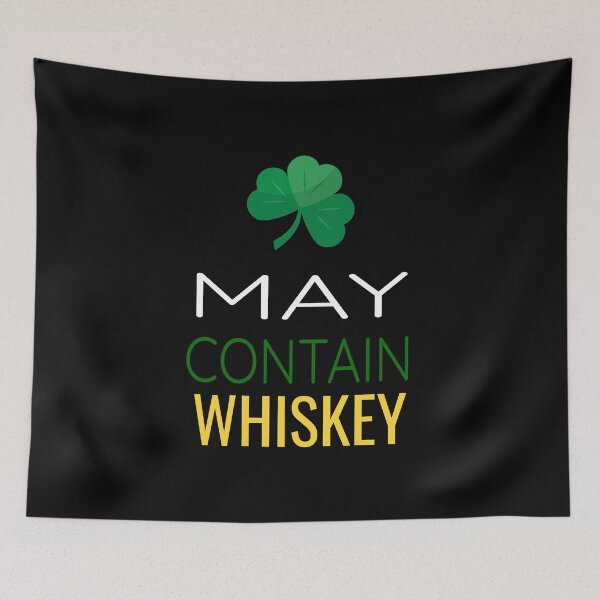 Item preview, May Contain Whiskey Funny St Patty's Day graphic designed and sold by RedmonsDesigns.
