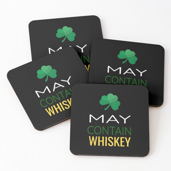 Item preview, May Contain Whiskey Funny St Patty's Day graphic designed and sold by RedmonsDesigns.
