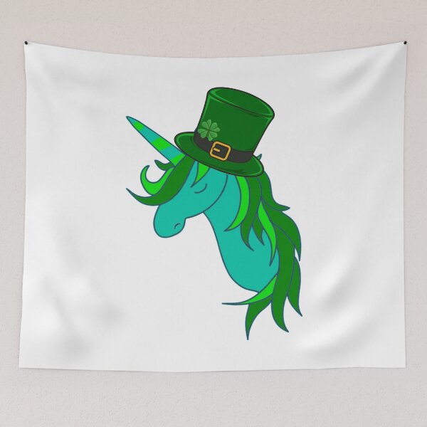 Item preview, Cute St Patrick's Day Unicorn - Unicorn Lovers print designed and sold by RedmonsDesigns.