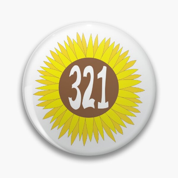 Item preview, Hand Drawn Florida Sunflower 321 Area Code designed and sold by itsrturn.