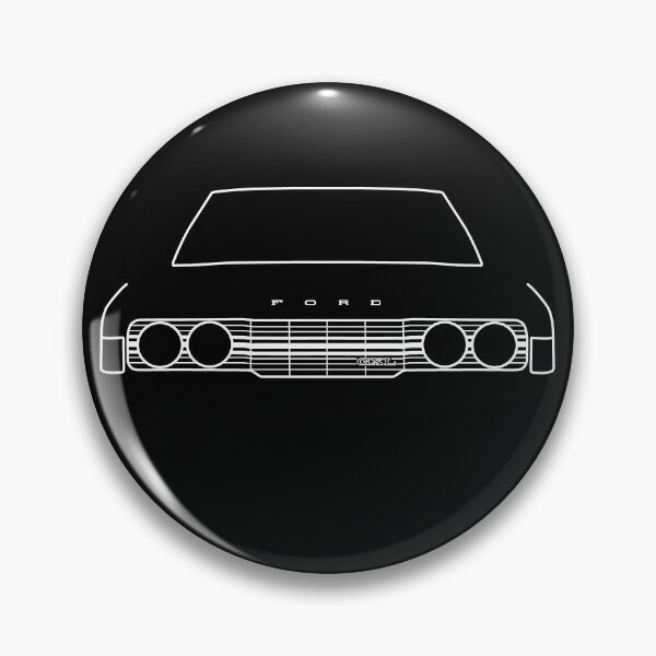 Item preview, 1970s Ford Cortina Mk3 outline graphic (white) designed and sold by soitwouldseem.