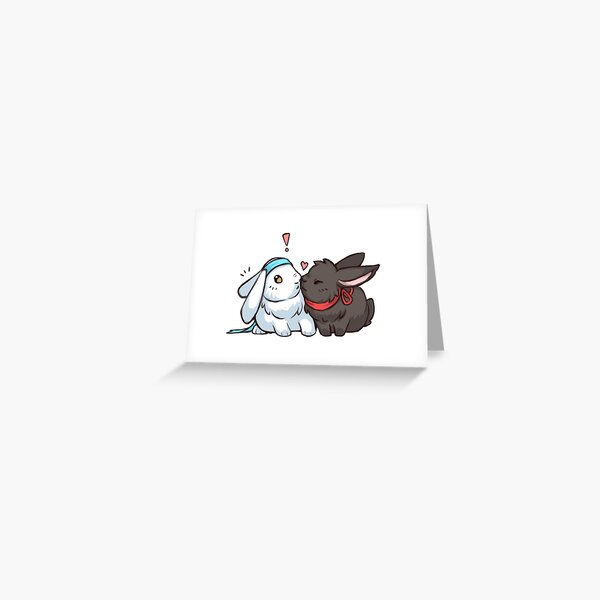 Conejitos Wangxian Tarjetas de felicitación