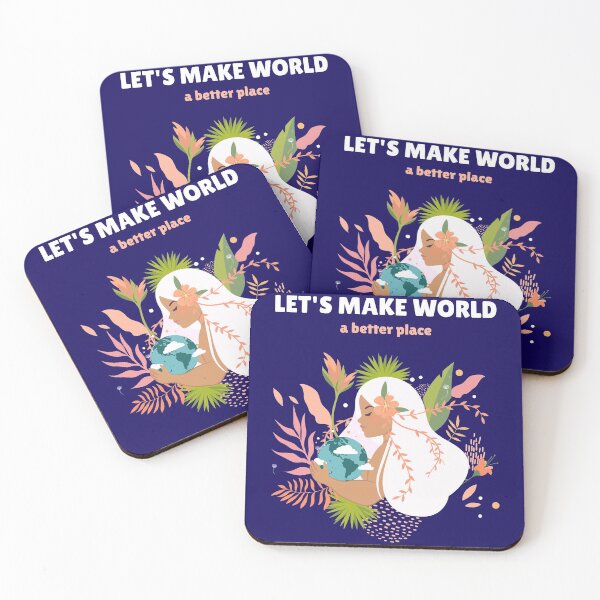 Item preview, LET'S MAKE WORLD A BETTER PLACE designed and sold by creativeliberty.