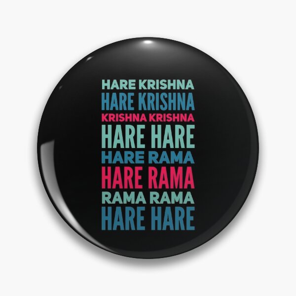 Hare Krishna Mantra Pin for Sale by VoxSoc