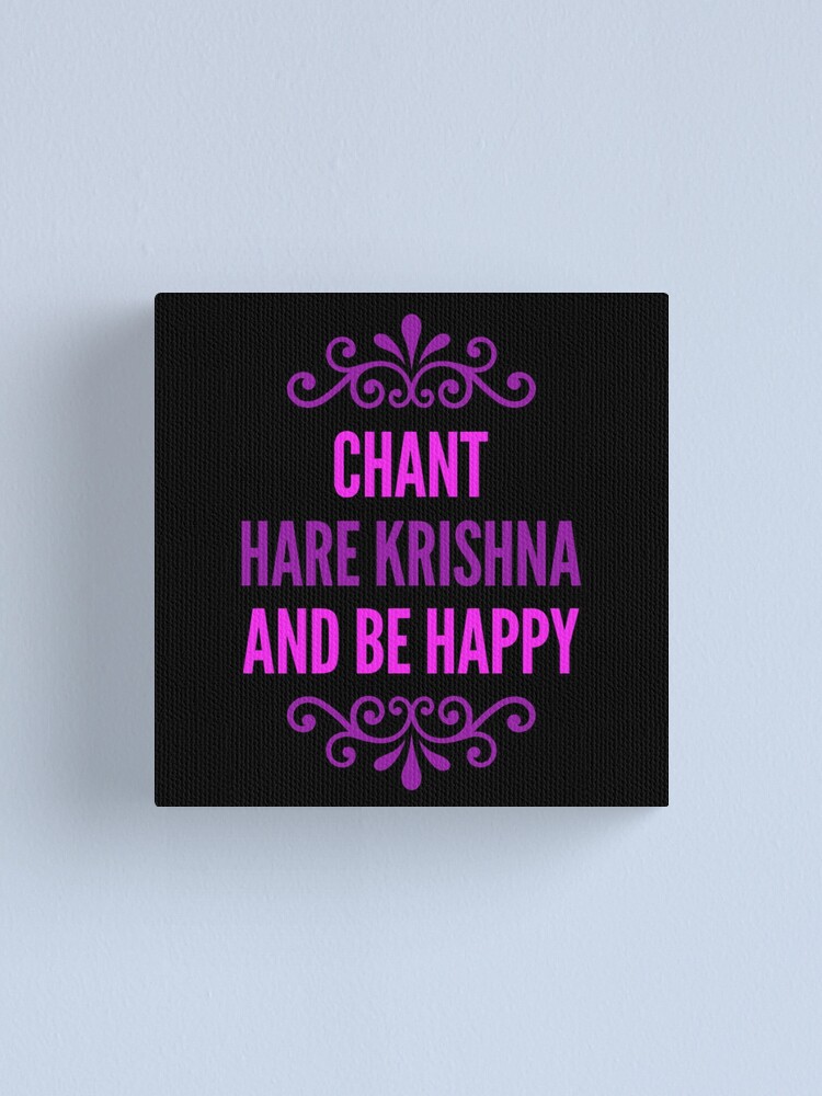 Hare Krishna Mahamantra Canvas Print for Sale by Mandala108