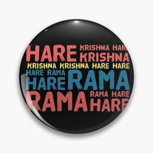 Hare Krishna Mahamantra Pin for Sale by Mandala108