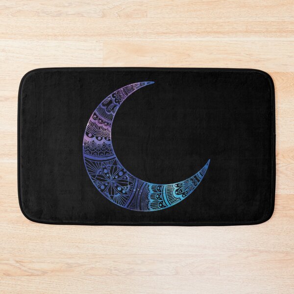 Item preview, Moon Celestial Mandala Watercolor Purple Blue designed and sold by SassAndHoney.