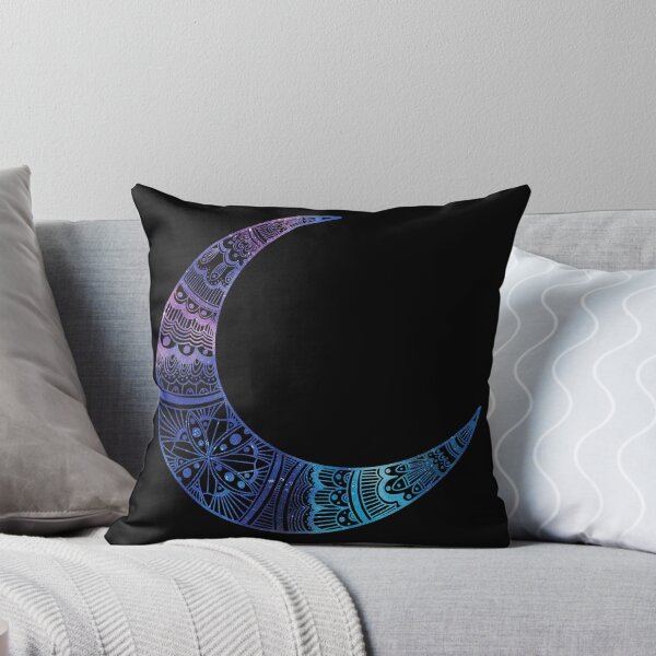 Item preview, Moon Celestial Mandala Watercolor Purple Blue designed and sold by SassAndHoney.