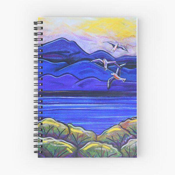 Item preview, Pastels - Blue With Gulls designed and sold by Georgie Sharp.