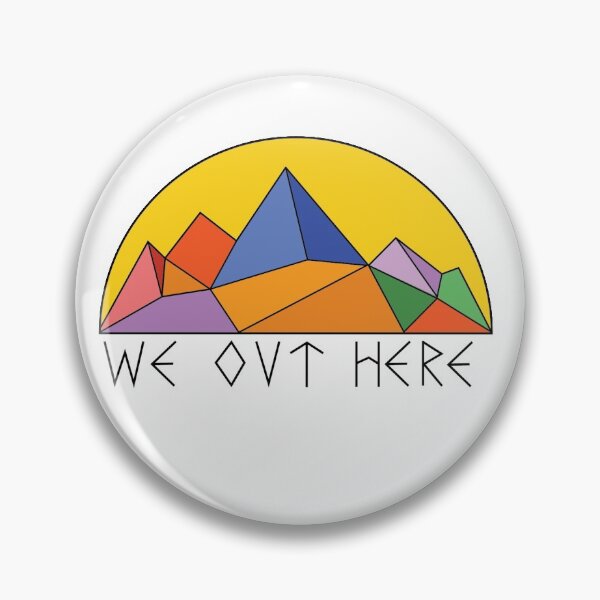 Item preview, Colorful Geometric Mountain Range designed and sold by storf.