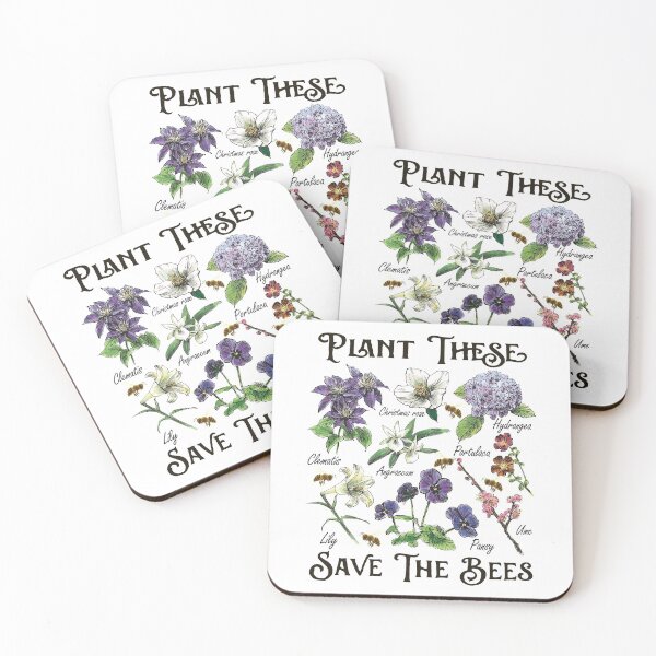 Item preview, Save Bees Cartoon Flowers Art Gardener Gift designed and sold by MrEddie10.