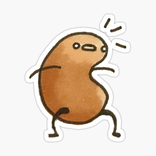 Kawaii Small Smol Tumblr Bean | Sticker