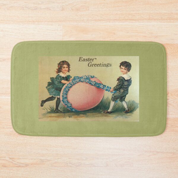 Item preview, Easter Greetings, vintage antique postcard with Easter egg designed and sold by djrunnels.