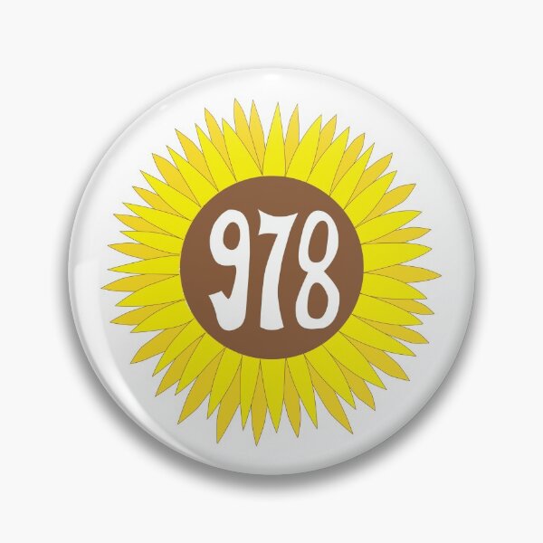 Item preview, Hand Drawn Massachusetts Sunflower 978 Area Code designed and sold by itsrturn.