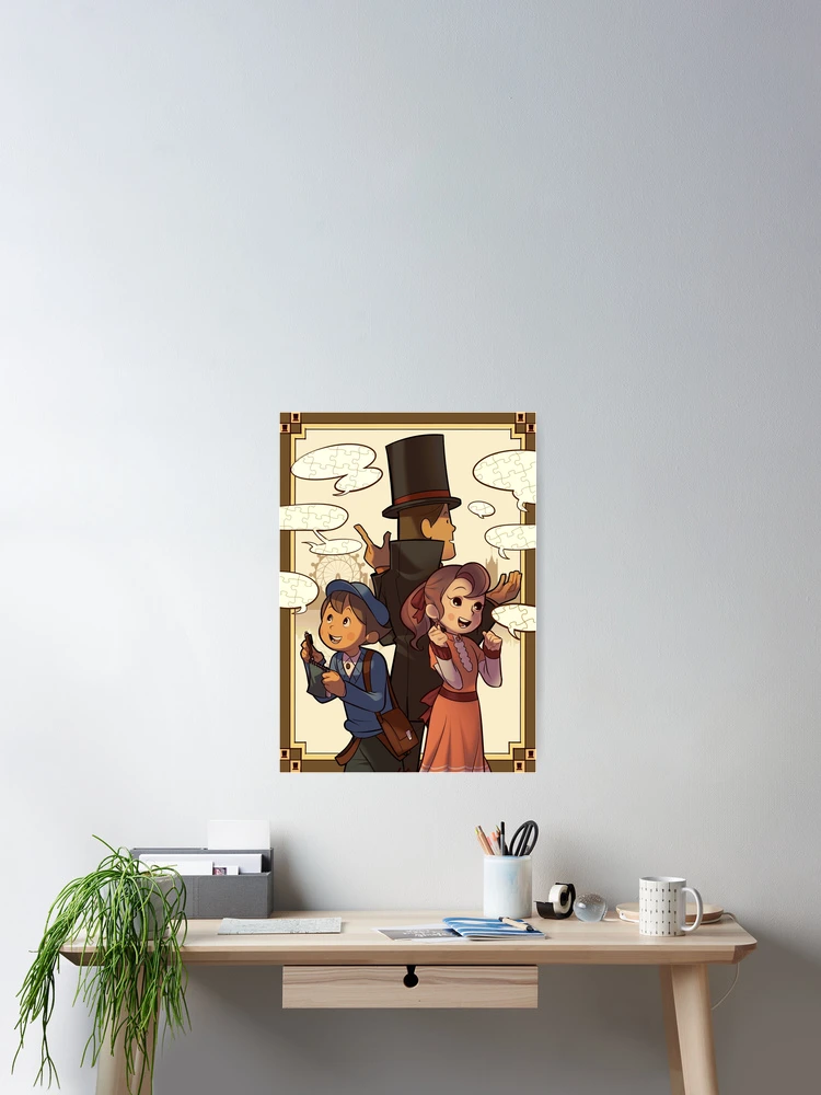 Thumbnail 2 of 3, Poster, professor layton designed and sold by tomotomo.