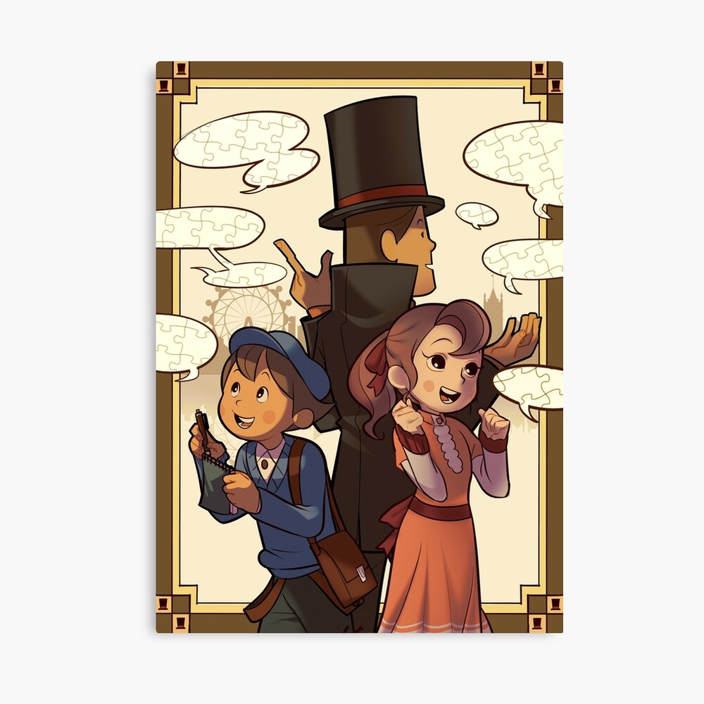 Professor Layton Greeting Card by loloaburto