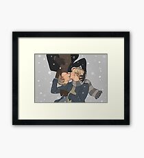 Wintery kisses Framed Print