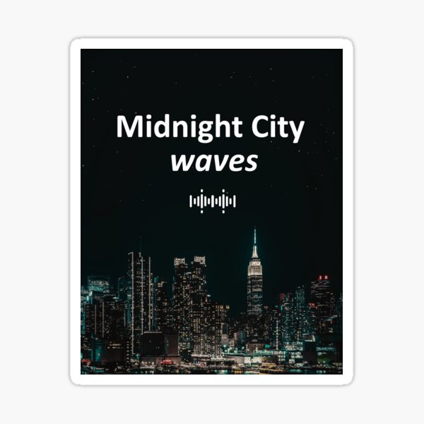 Item preview, Midnight Cities Waves designed and sold by jamesgregory161.