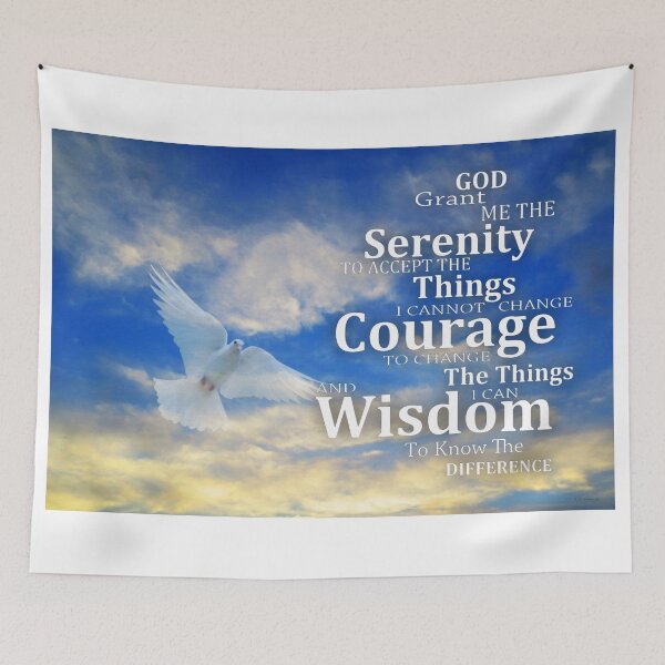 Item preview, A Serenity Prayer - White Dove - Sharon Cummings designed and sold by Sharon Cummings Art.