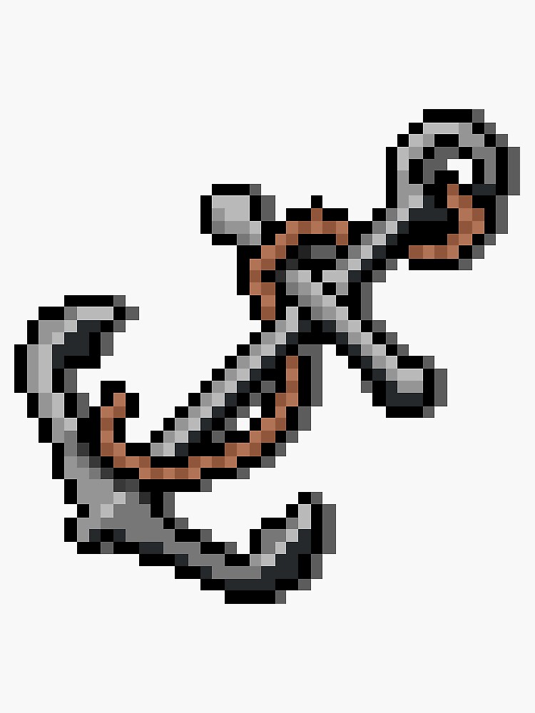 "Sprite Art The Anchor" Sticker for Sale by ShipwreckedGame Redbubble