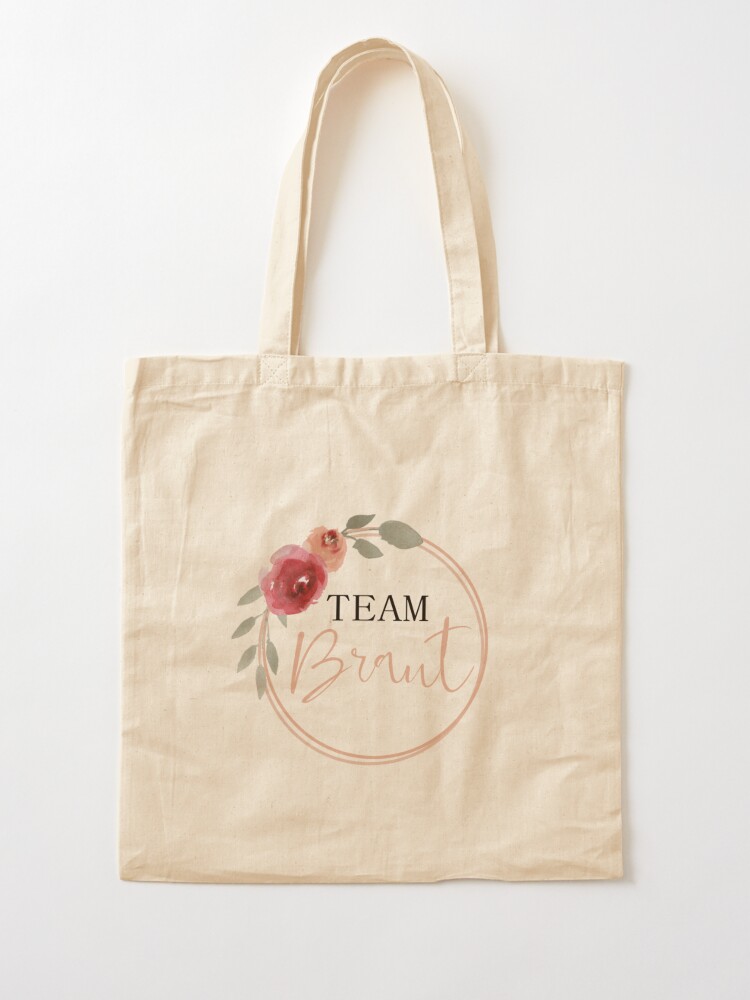 team bride canvas bag