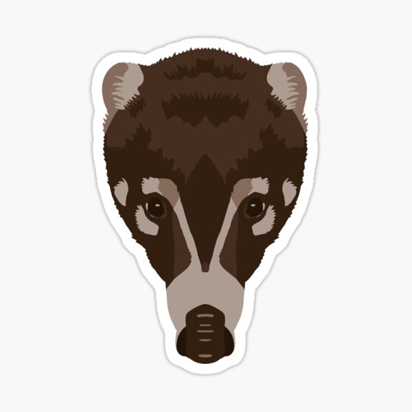 Item preview, White-nosed Coati Face  designed and sold by GeoCreate.