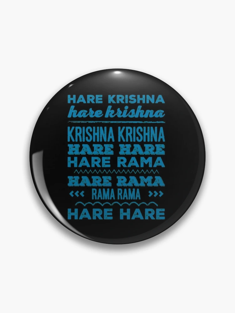 Hare Krishna Mahamantra Pin for Sale by Mandala108