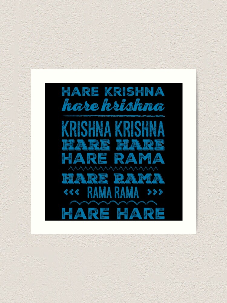 Hare Krishna Mahamantra Sticker for Sale by Mandala108