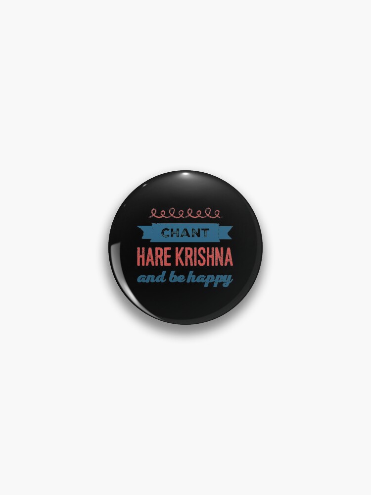 Hare Krishna Mahamantra Pin for Sale by Mandala108