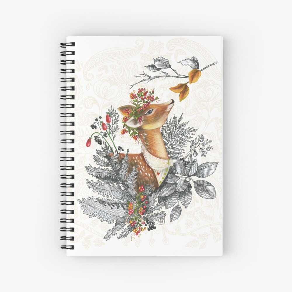 Cahier à spirale « BICHE DES SOUS-BOIS»