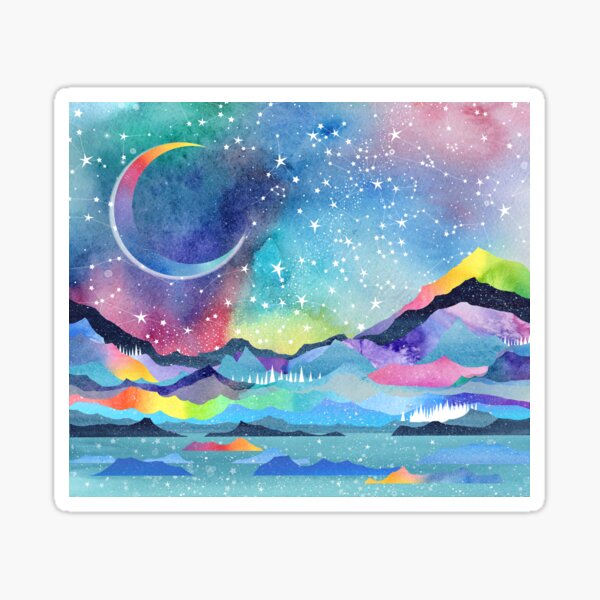 Opal Sky Landscape Sticker