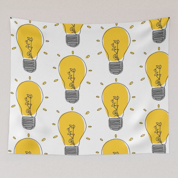 Item preview, Yellow lightbulb designed and sold by Oh-Hecko.