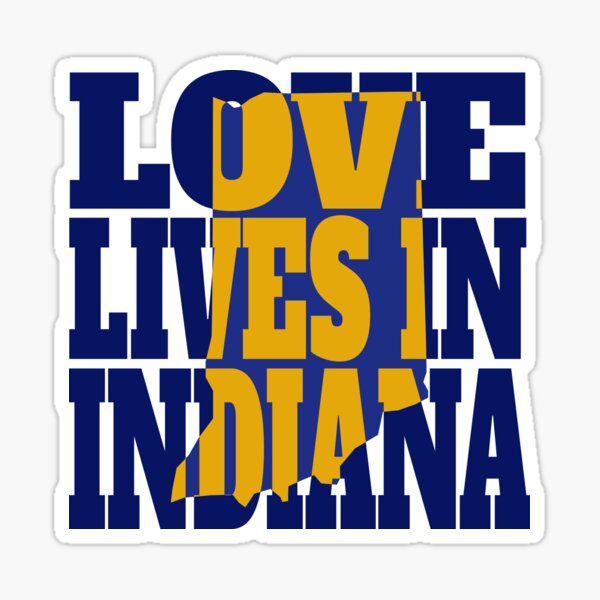 Item preview, Love Lives in Indiana designed and sold by DonDota.
