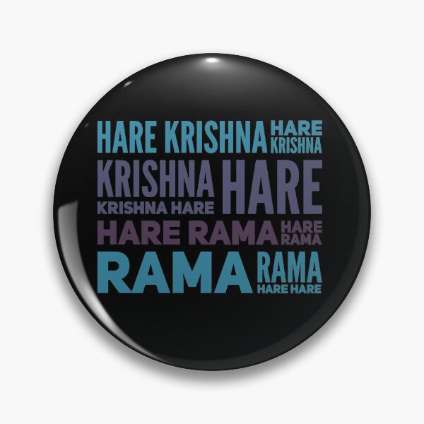 Hare Krishna Mahamantra Pin for Sale by Mandala108