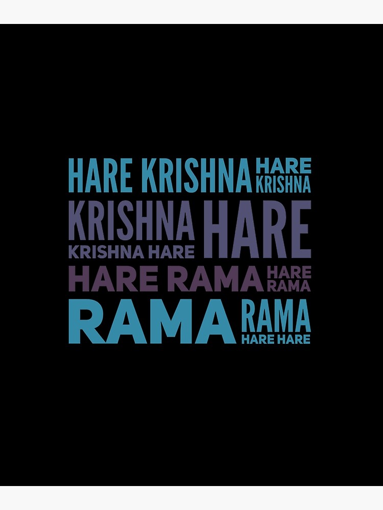 Hare Krishna Mahamantra Sticker for Sale by Mandala108