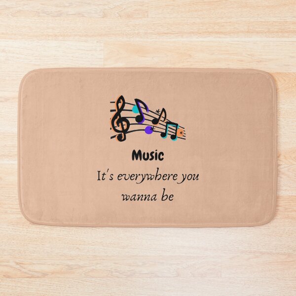 Item preview, Classic Music Stave with Inspirational Quote designed and sold by RueChiedza.