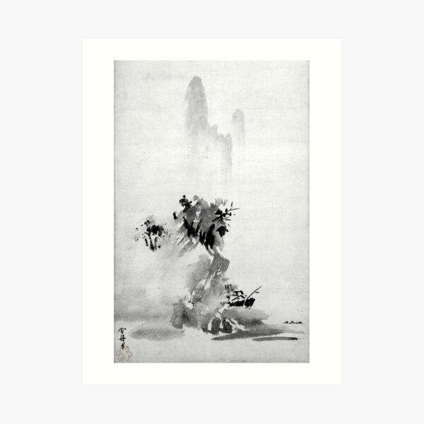 Sesshu Toyo Haboku-Sansui Landschaft Kunstdruck