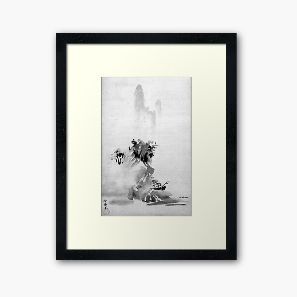 Sesshu Toyo Haboku-Sansui Landscape Framed Art Print