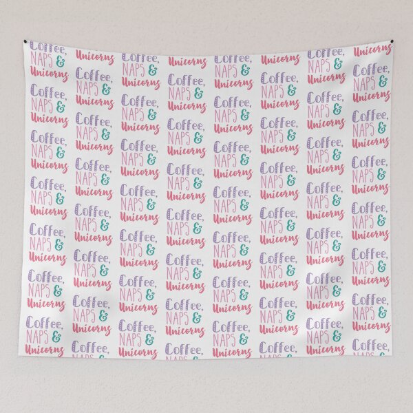 Item preview, Coffee, naps and unicorns designed and sold by jazzydevil.