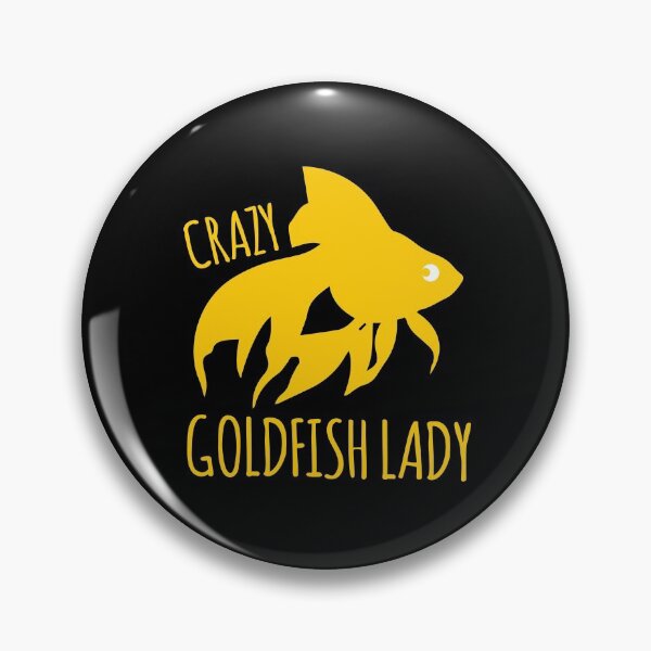 Item preview, Crazy goldfish lady in yellow designed and sold by jazzydevil.