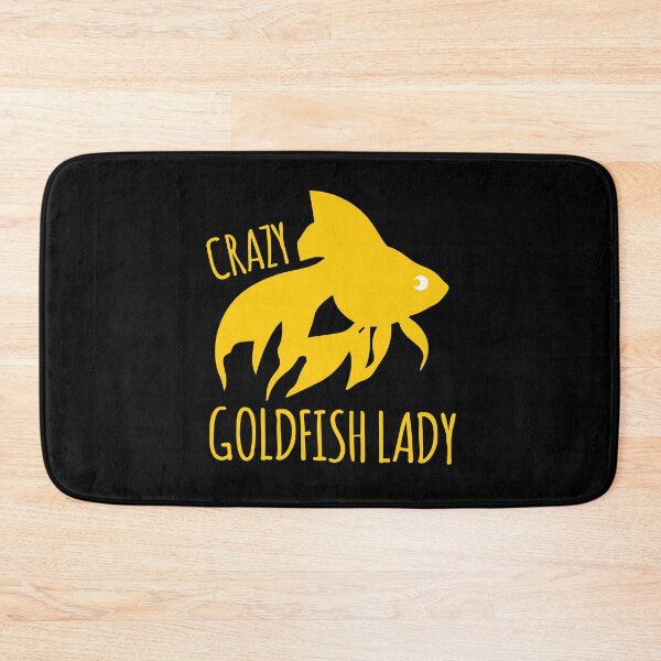 Item preview, Crazy goldfish lady in yellow designed and sold by jazzydevil.