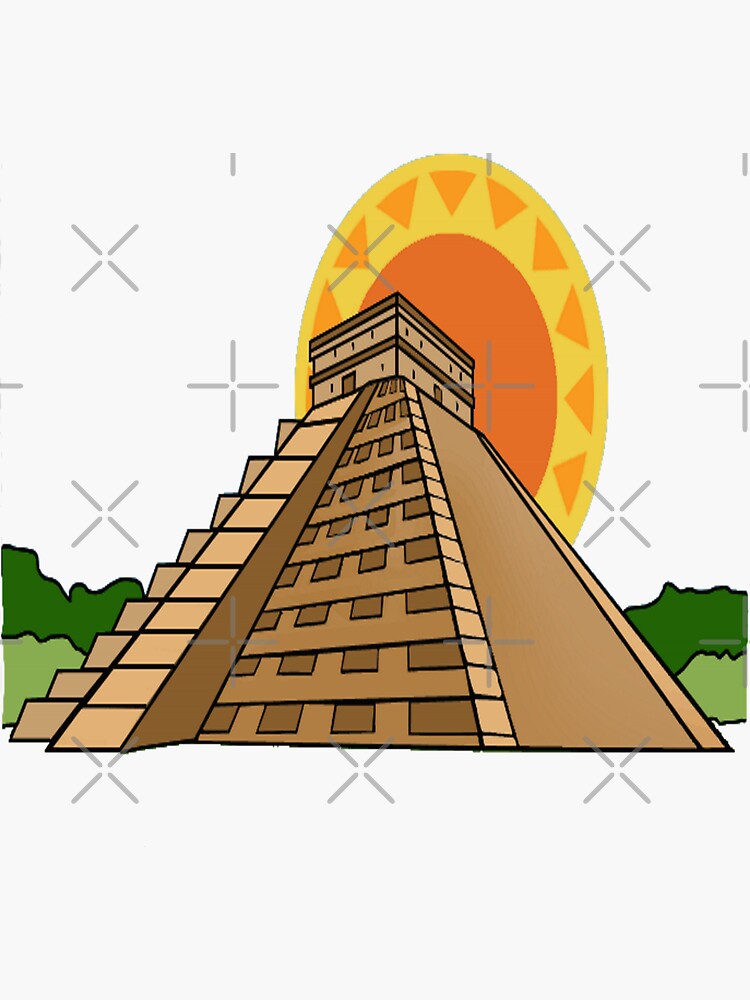 Place à l'Histoire avec ce sticker autocollant Pyramide dorées
